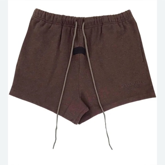 NWT FEAR OF GOD ESSENTIALS CORE COLLECTION SWEATSHORT PLUM - Picture 1 of 4